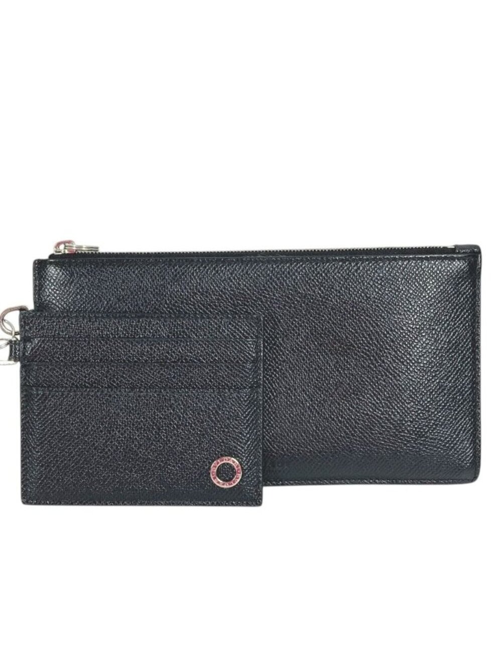 Bvlgari Coin Case &card Leather Black